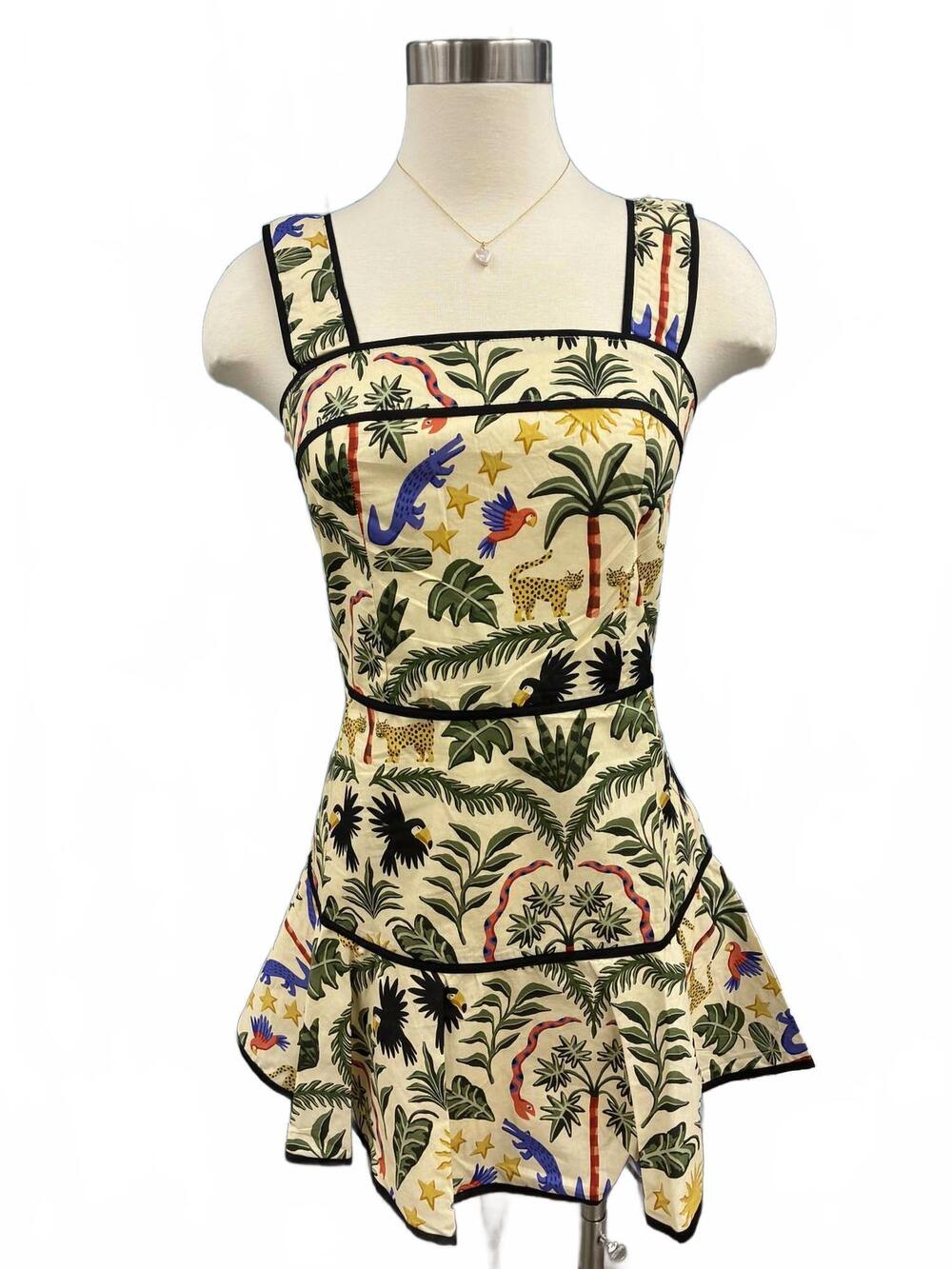 NEW SINCERELY OURS women's call mini dress in canopy